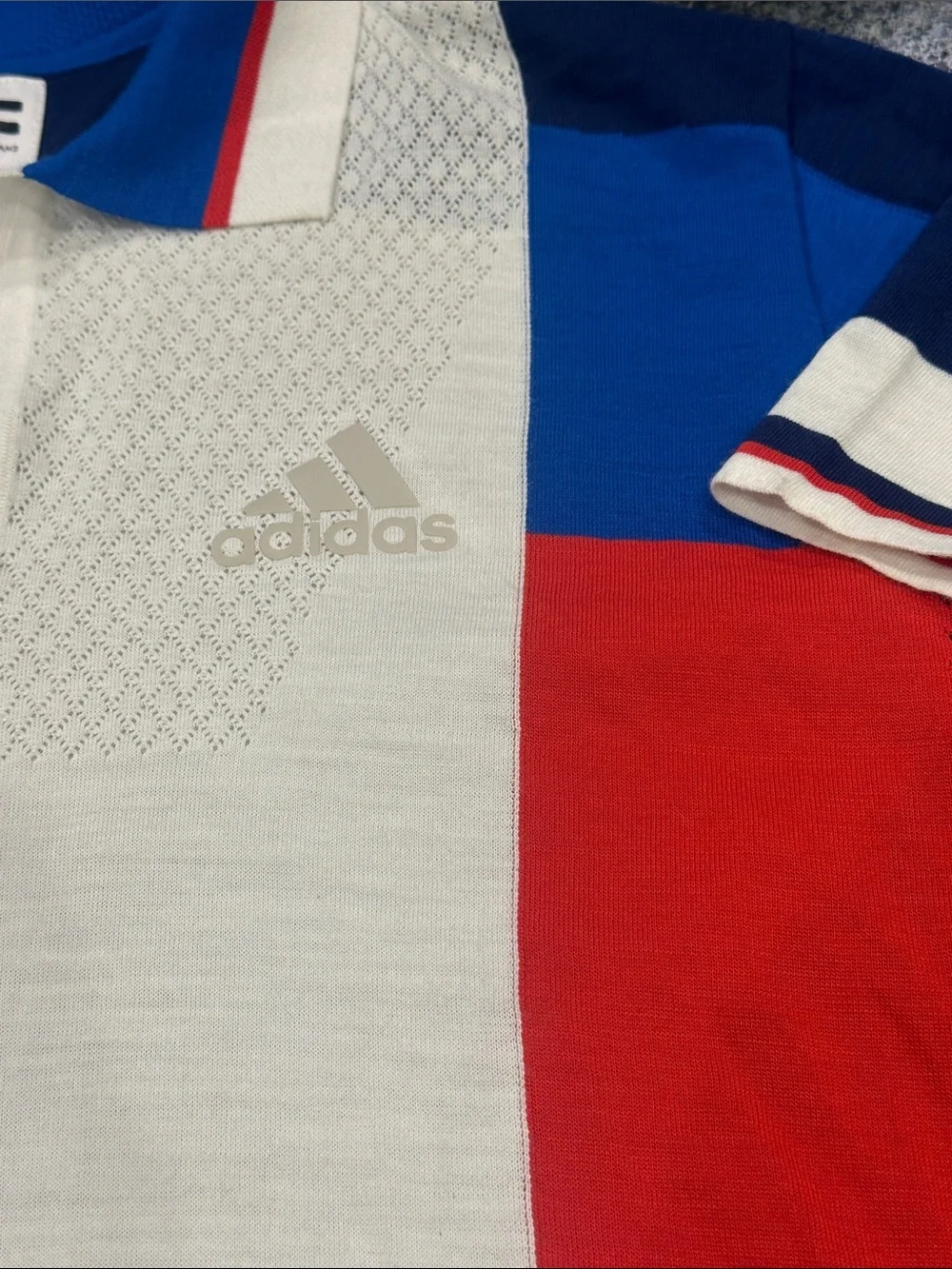 ADIDAS Pharrell Williams NY CB Colorblock Polo LTD men’s shirt sz M new with tag